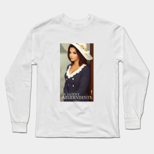 an elegant and beautiful woman Long Sleeve T-Shirt